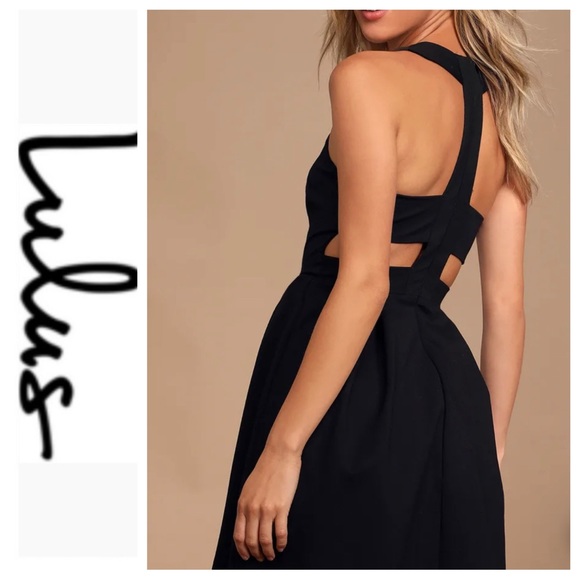 Lulus Dresses & Skirts - 💕SALE💕 NWT Lulu’s Cutout and About Black Skater Dress